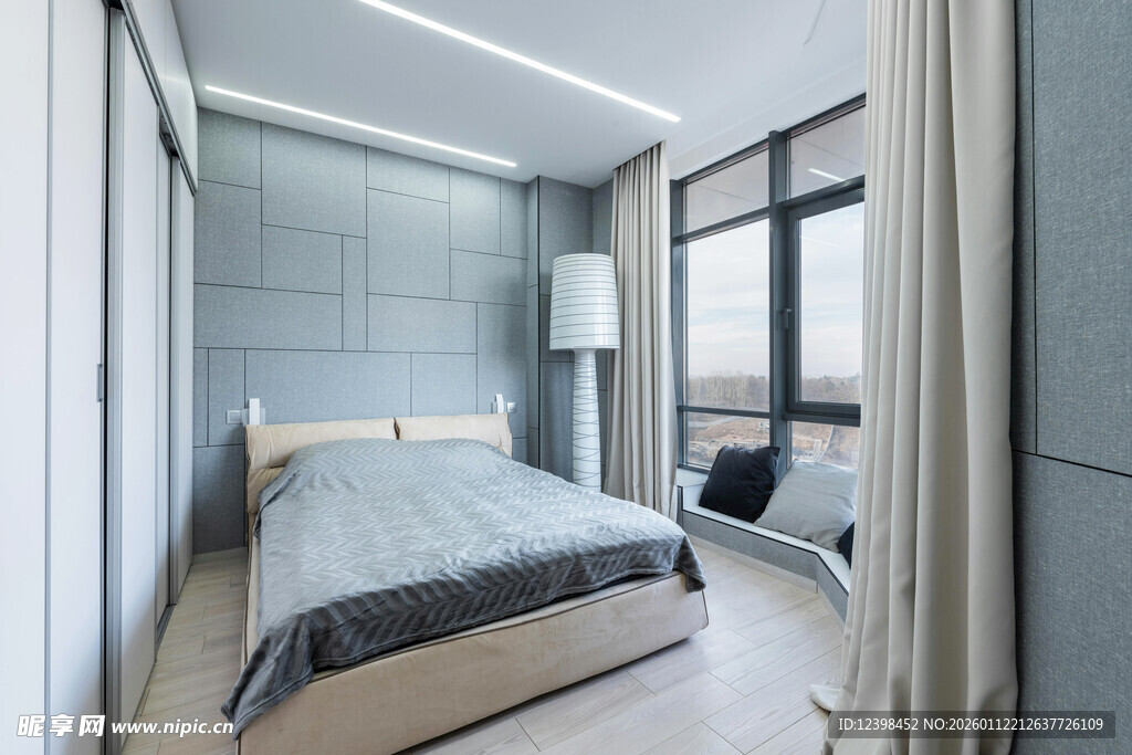 现代简约风格卧室空间