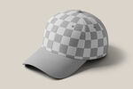 格子图案棒球帽展示