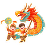 儿童舞龙庆佳节