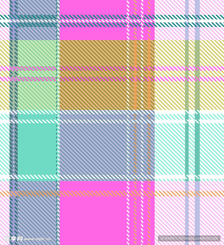 多彩格子图案纹理背景