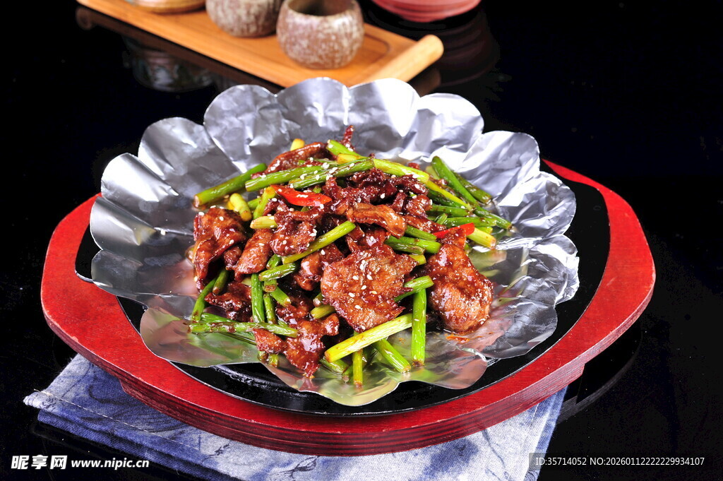 铁板香辣牛肉粒