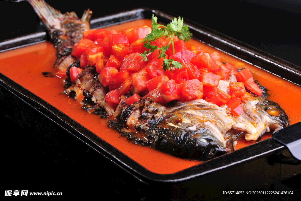 番茄浇汁烤鱼
