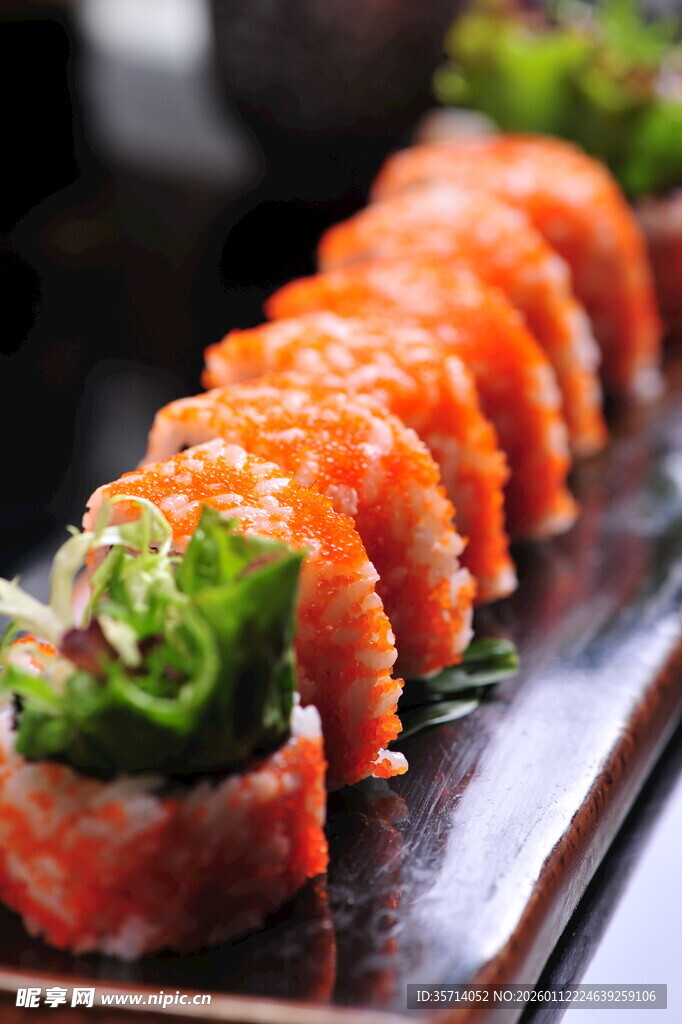 美味寿司卷视觉味觉盛宴