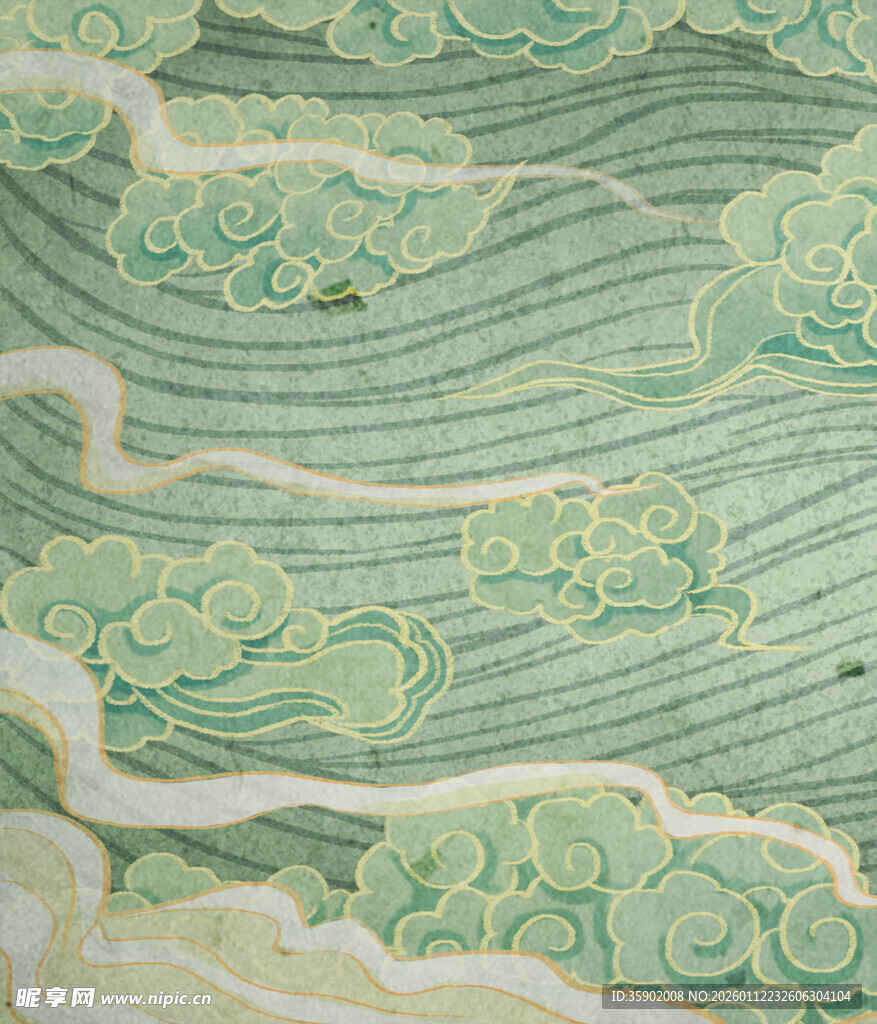 中式古典云纹图案纹理