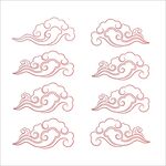中式传统云纹图案设计