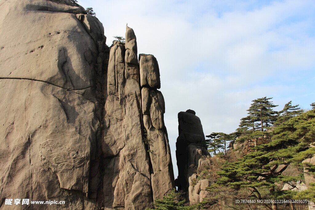黄山奇峰景观