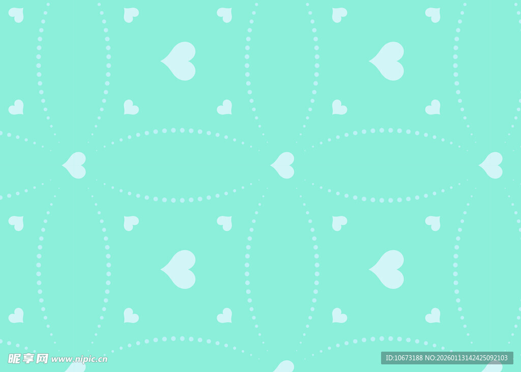 清新薄荷绿几何图案背景