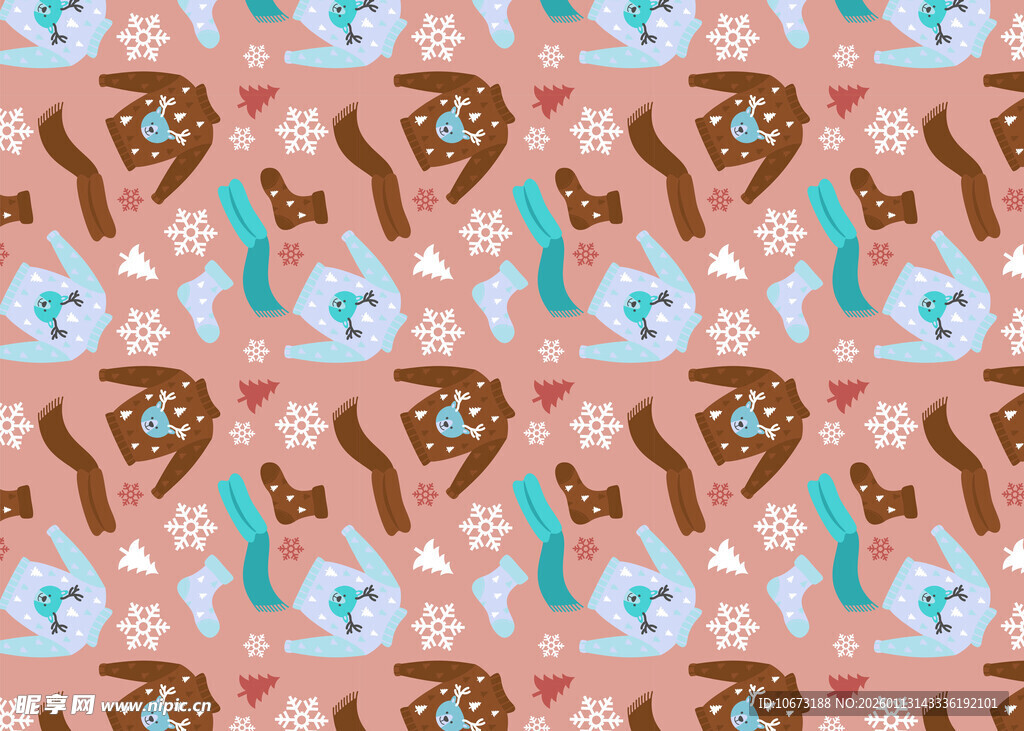 粉色底动物图案卡通背景