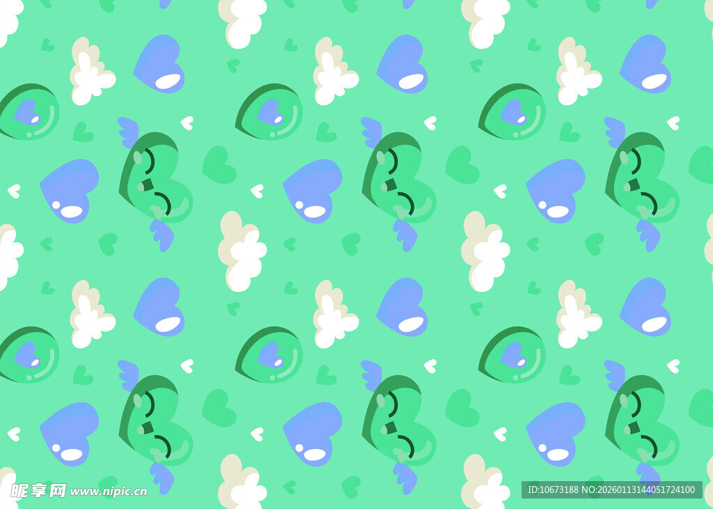 清新卡通图案背景