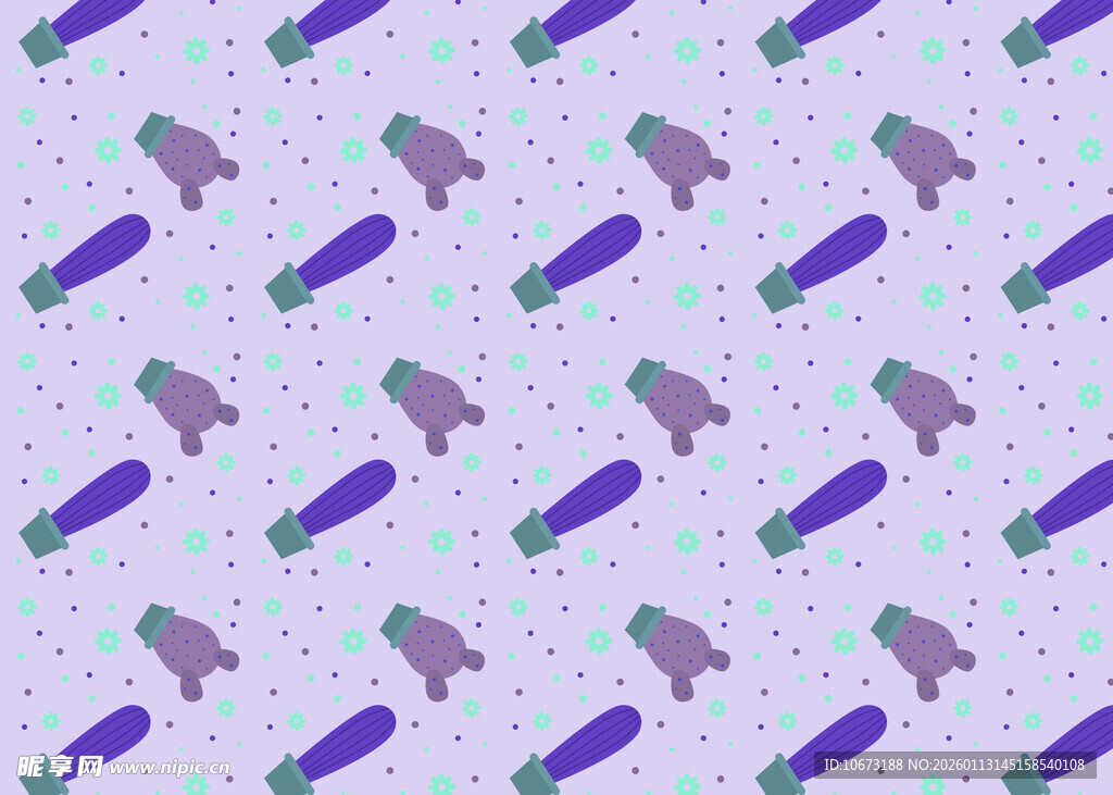 紫色调工具图案背景