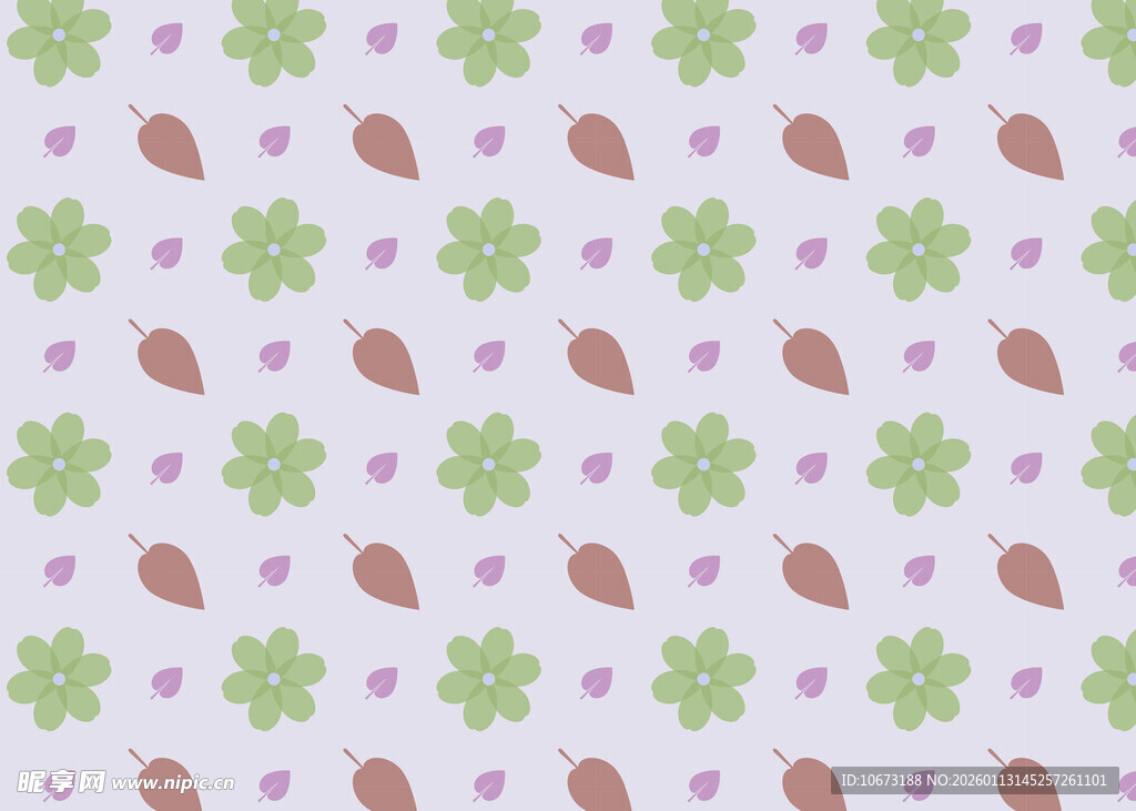 清新花卉图案背景