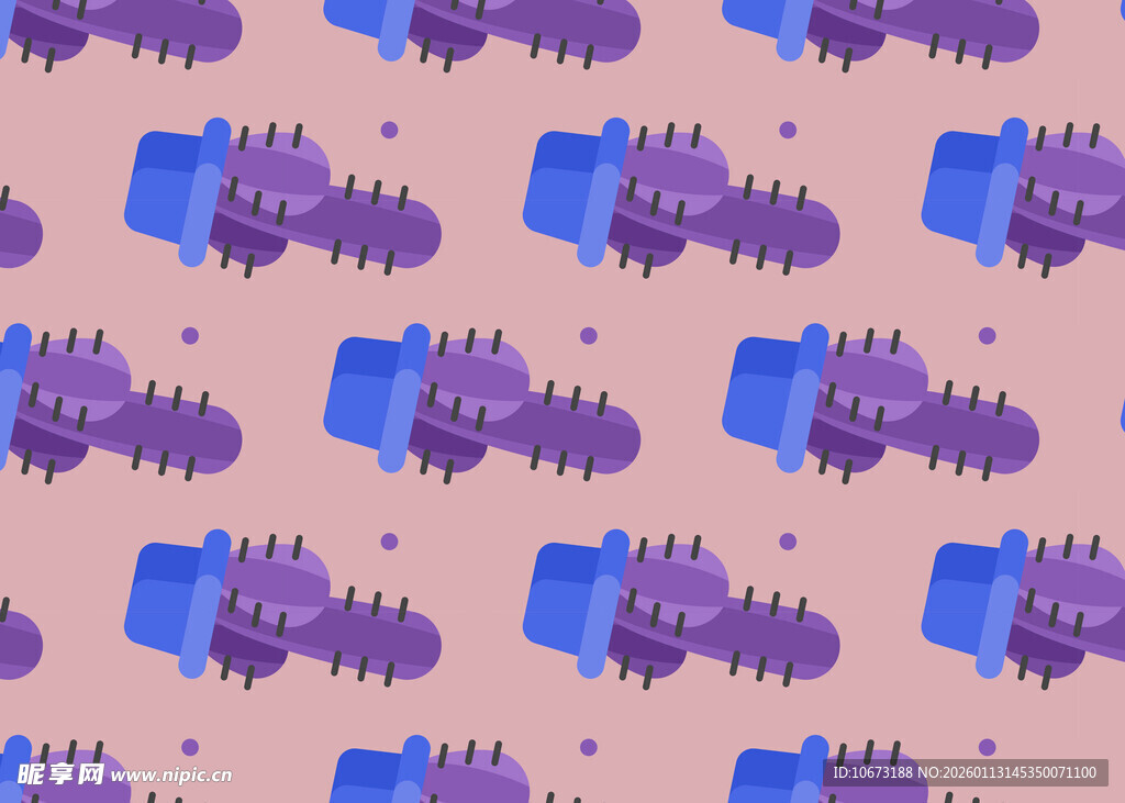 紫色蓝色卡通图案背景