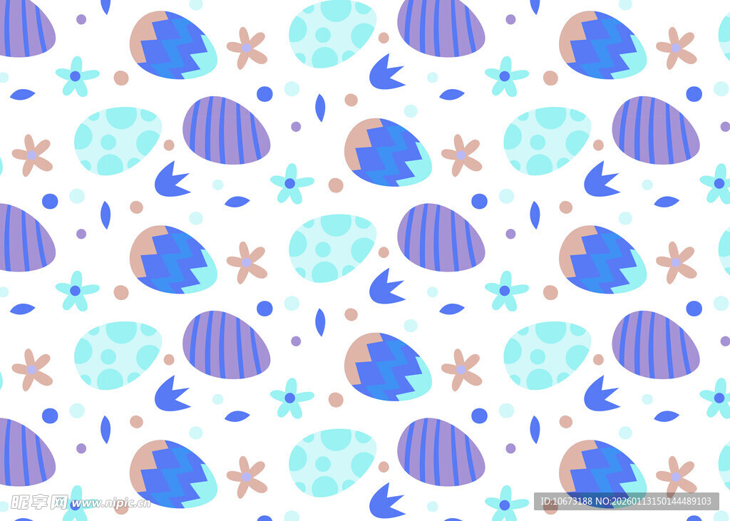 海洋元素可爱图案背景