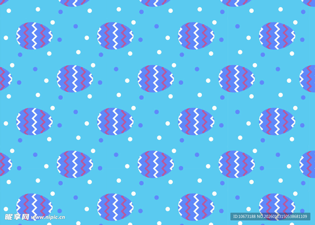 蓝色几何图案无缝背景