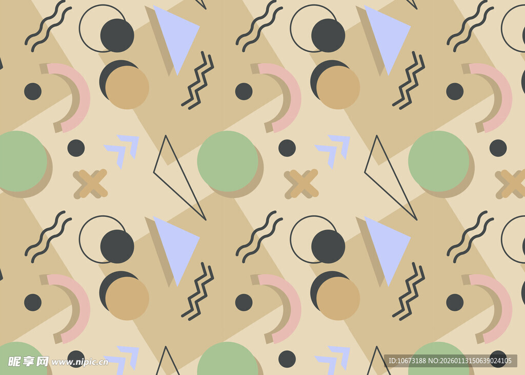 几何抽象图案背景设计