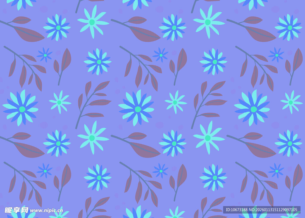 紫色花卉图案背景纹理