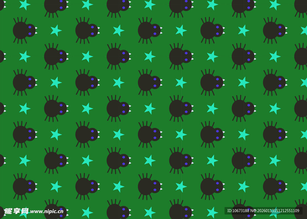 绿色闪烁方格图案背景