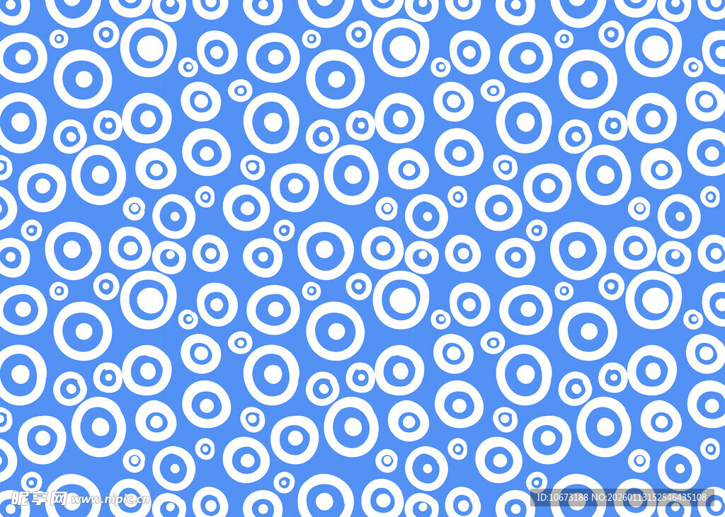 蓝色圆圈图案背景纹理