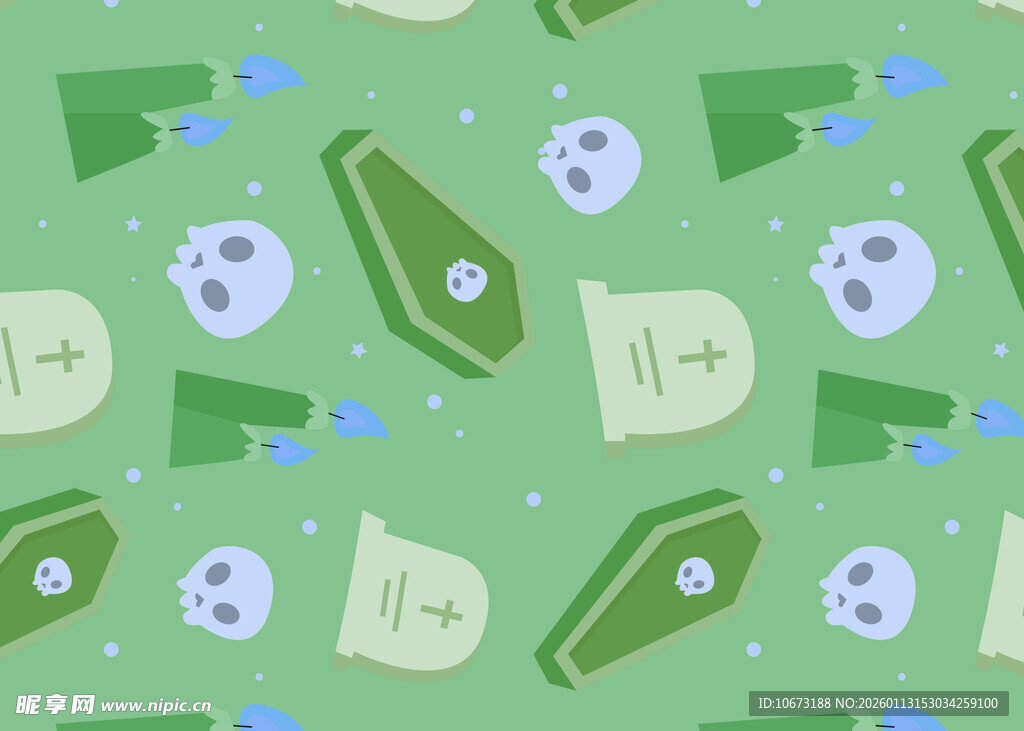 绿色背景足球相关元素图案