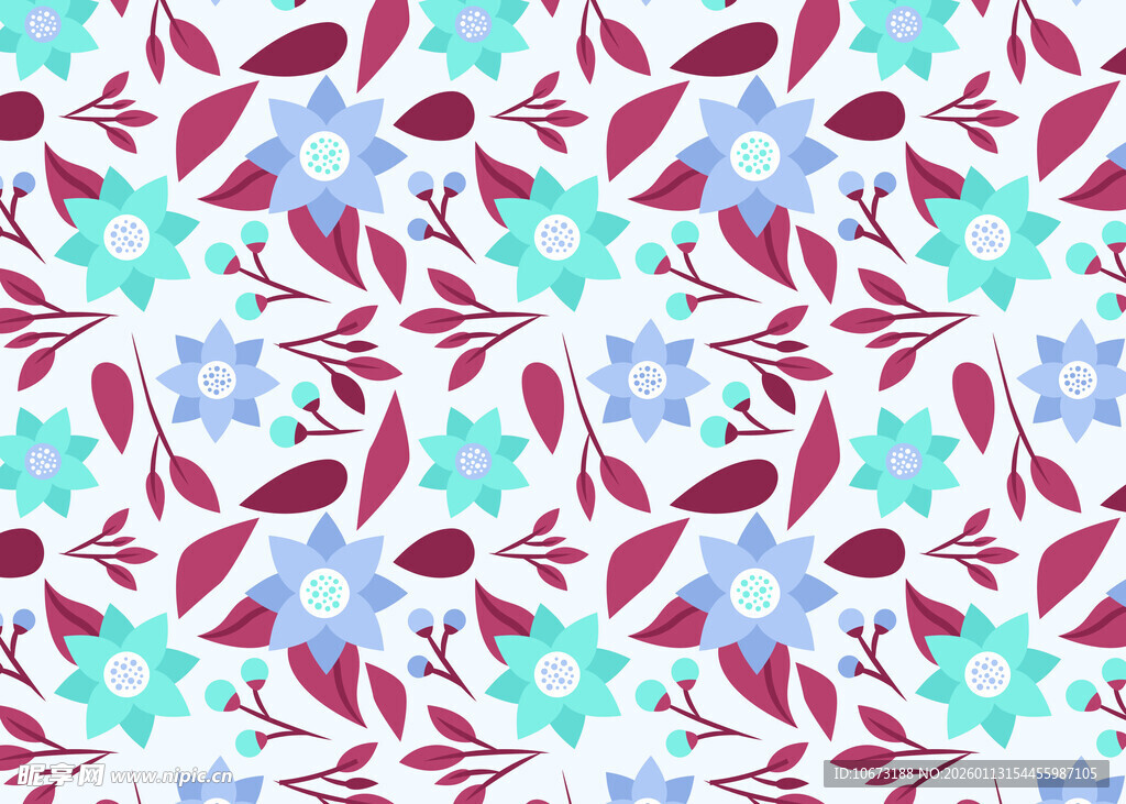 花卉图案背景纹理素材