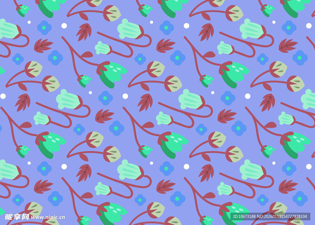 多彩糖果图案无缝背景图