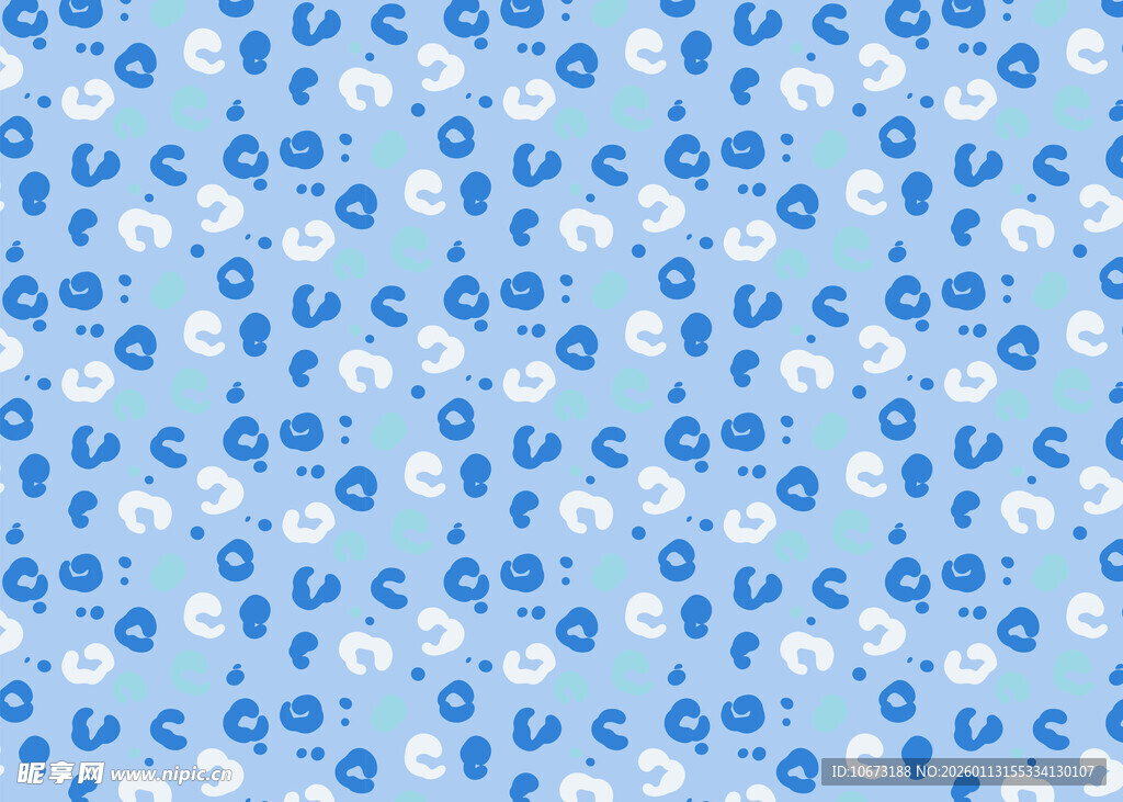 浅蓝色花朵图案背景