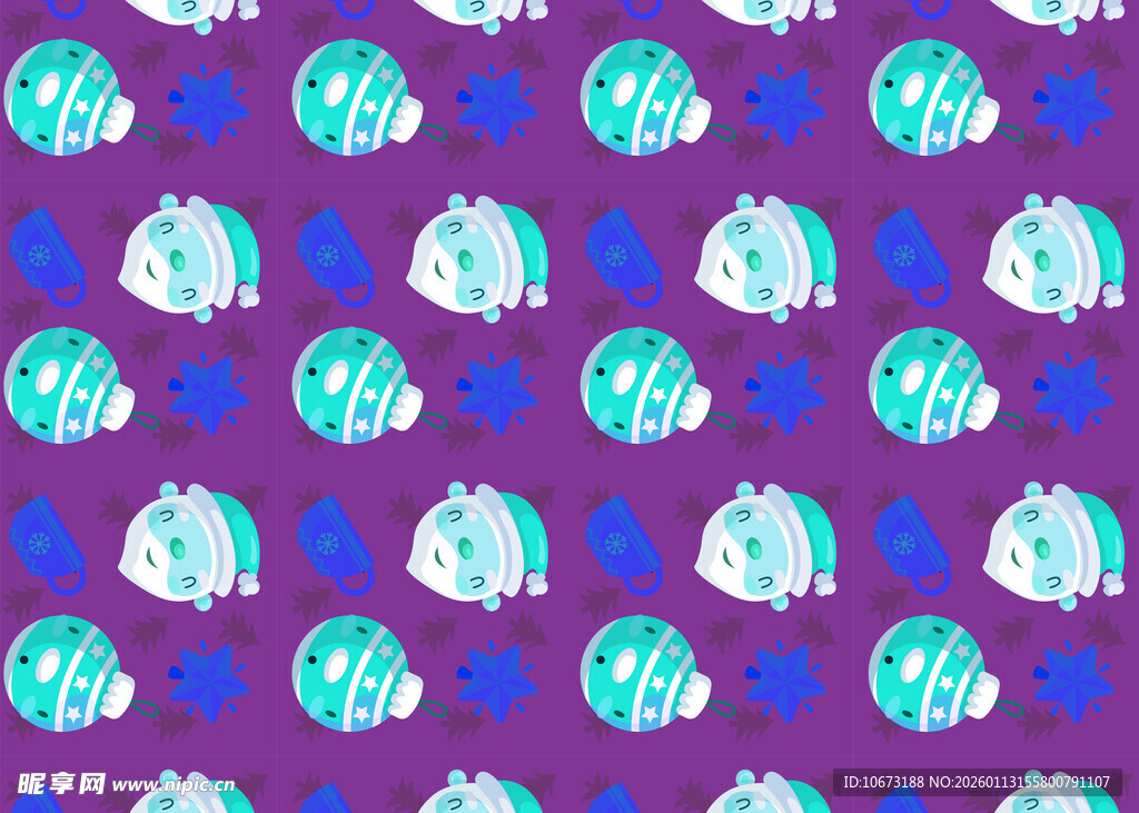 紫色底多彩图案纹理背景