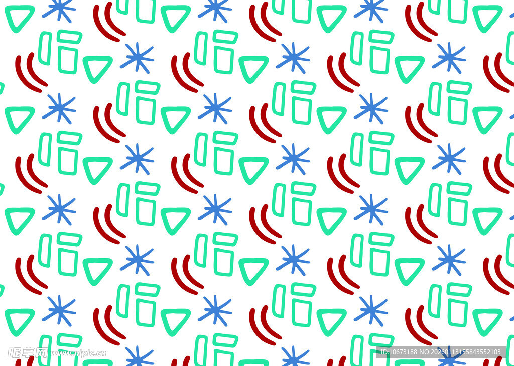 几何图案无缝背景设计