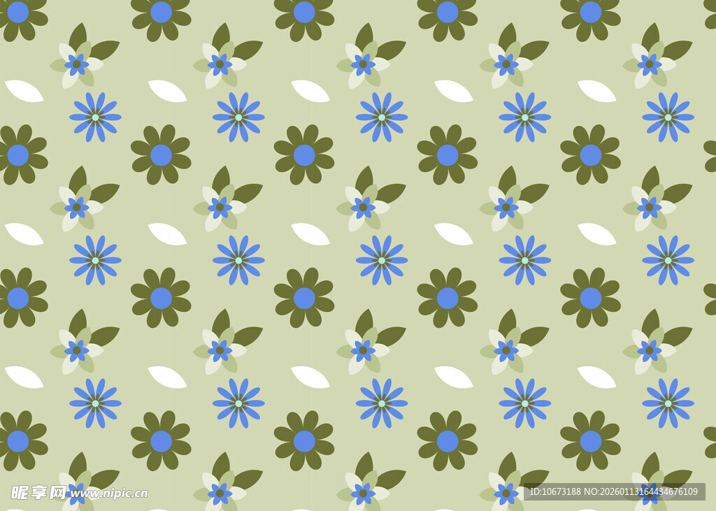 清新小花图案背景