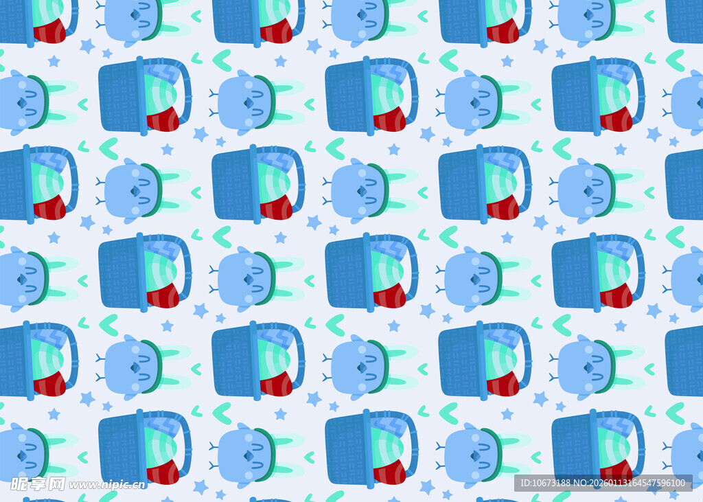 电脑相关元素无缝图案