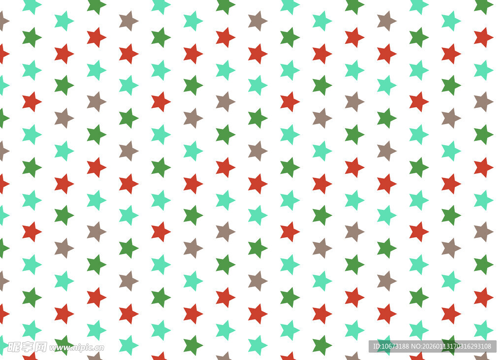 多彩星星图案背景纹理
