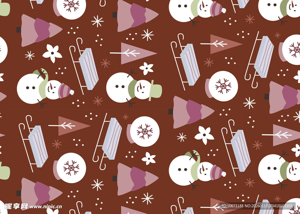 圣诞主题图案背景