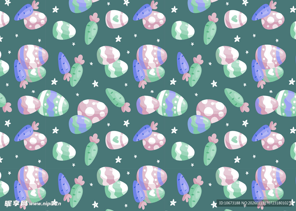 梦幻糖果图案背景纹理