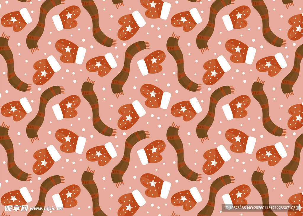 卡通动物图案背景纹理