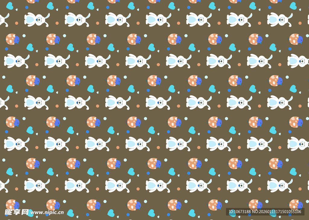 可爱绵羊图案背景纹理