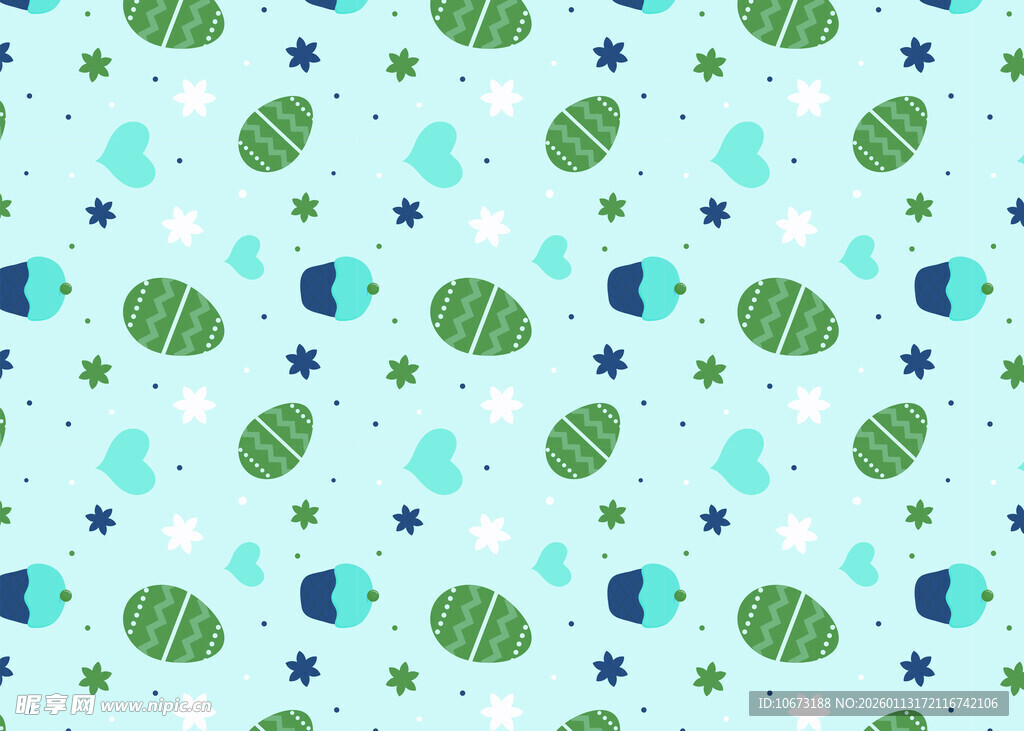 清新小鱼图案背景