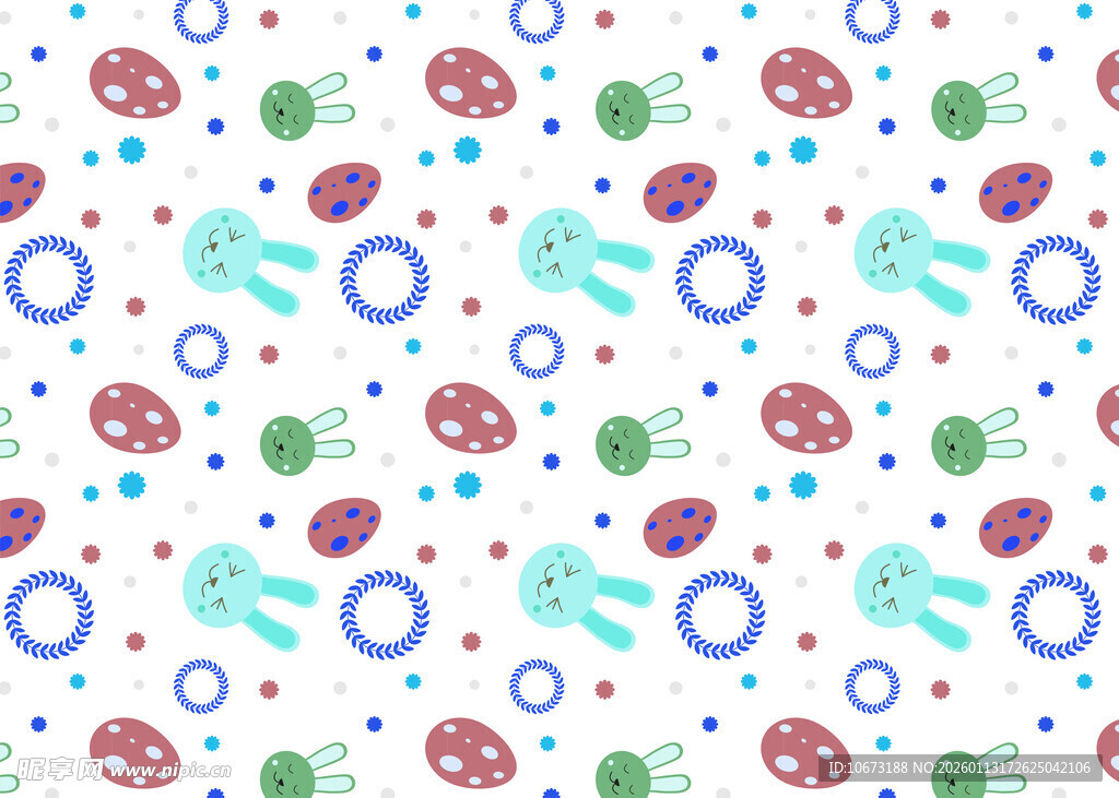 多彩卡通图案背景