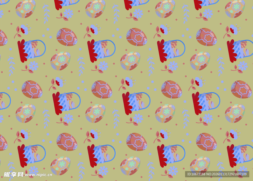 卡通图案布料纹理