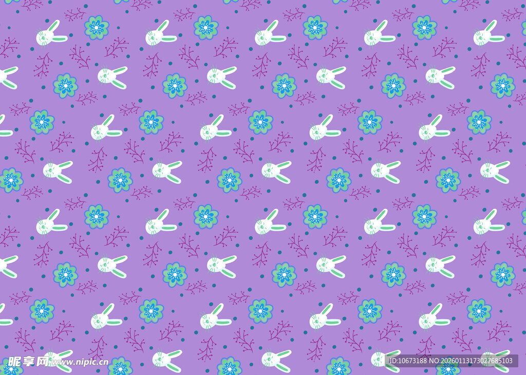 紫色底梦幻图案纹理