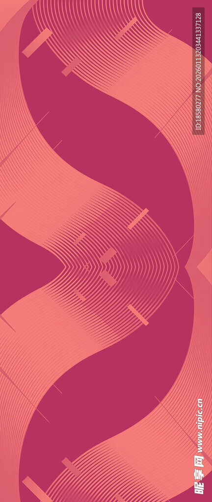 粉色渐变抽象几何图案