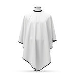 白色理发围布简约设计