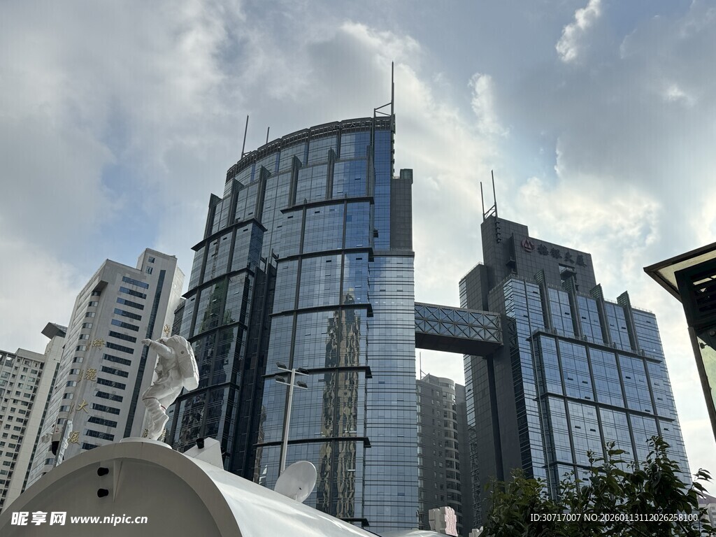 现代都市摩天大楼景观