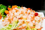 美味虾仁沙拉拼盘