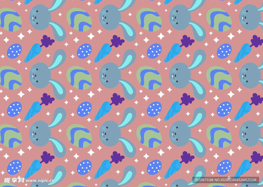 多彩几何图案无缝背景图