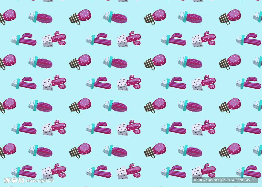 多彩小鱼图案背景