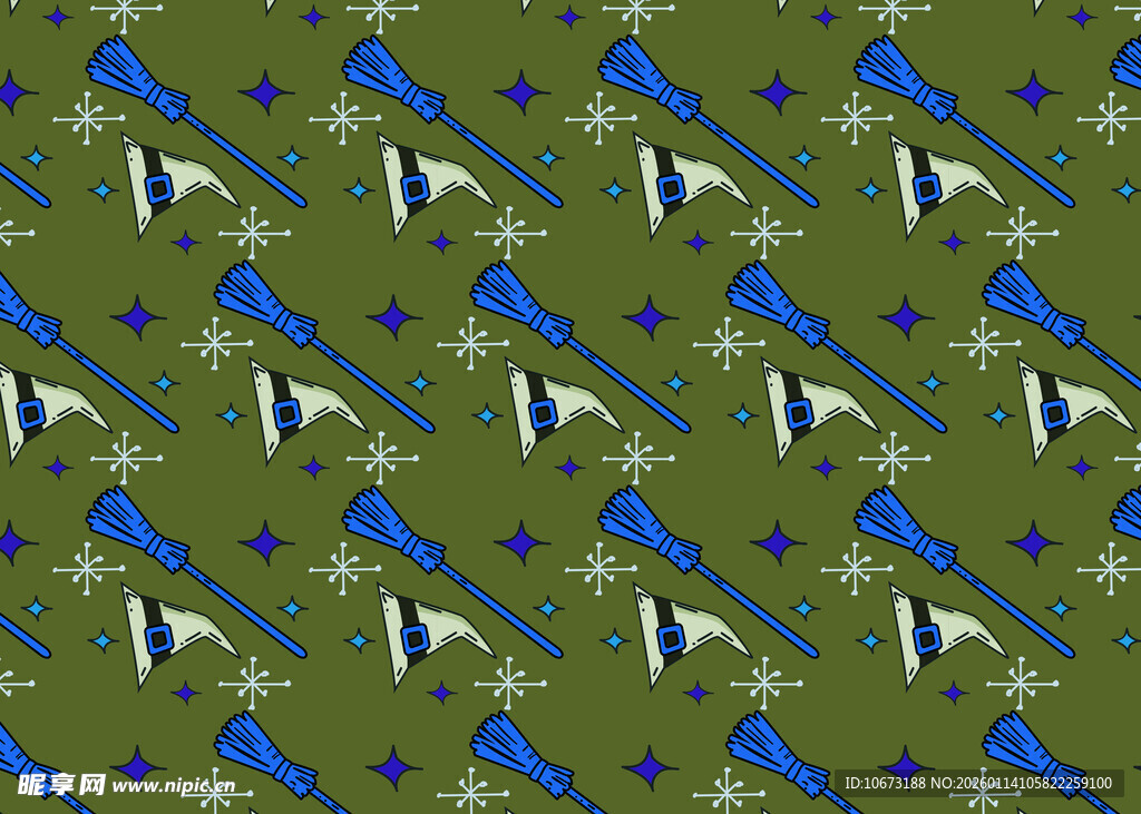 绿色底几何图案装饰纹理