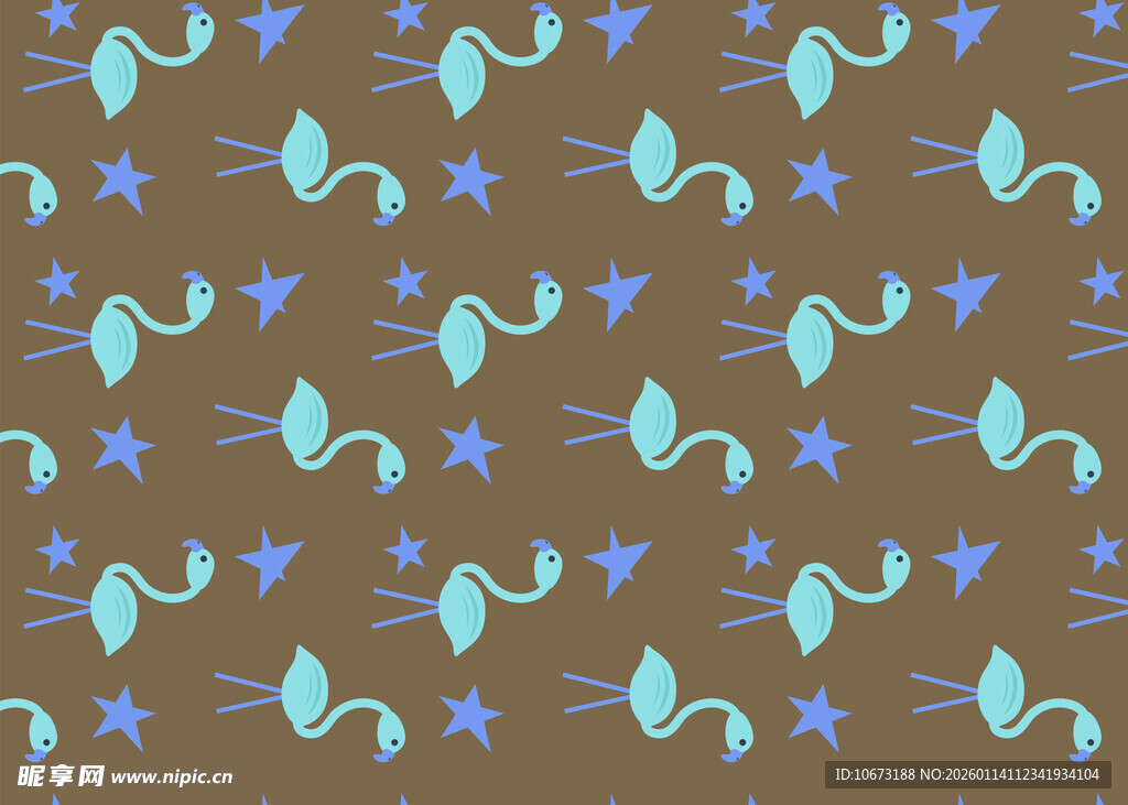 棕色底多彩抽象图案纹理