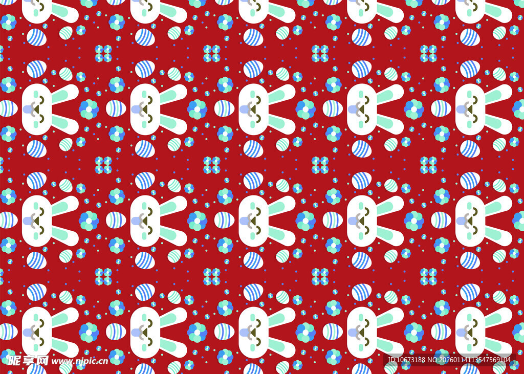 圣诞主题红色雪花图案