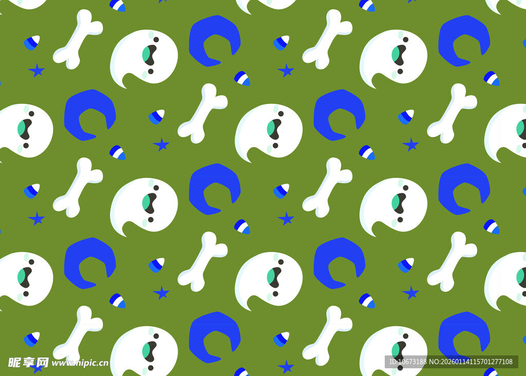 宠物主题趣味图案背景