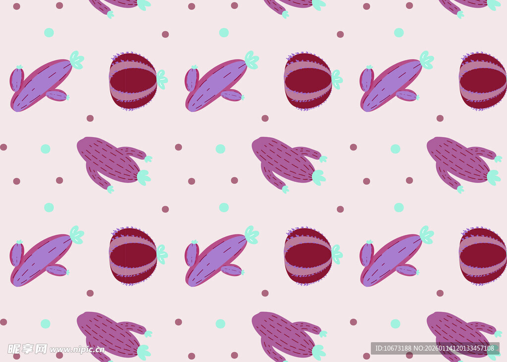 紫色火箭星球图案背景